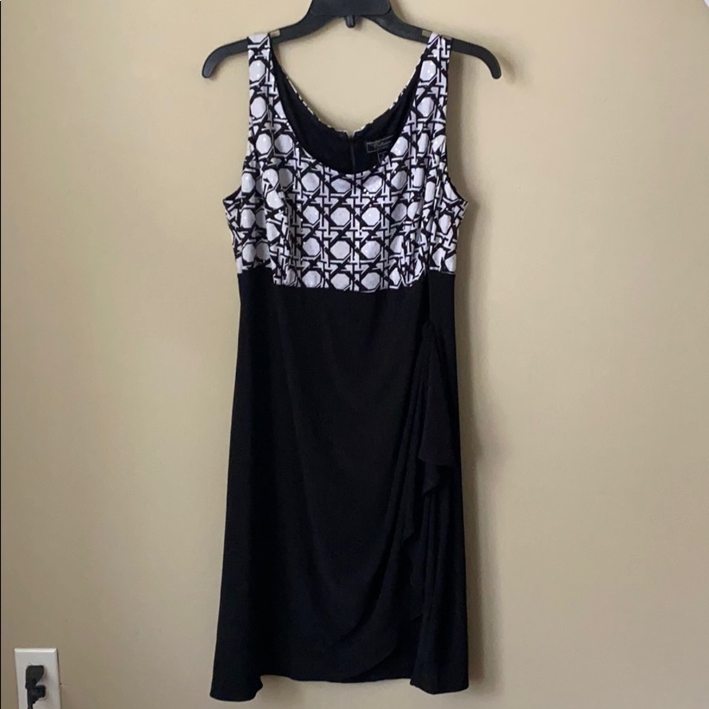 Dress Barn Black and White Dress